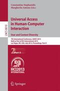 Antona / Stephanidis |  Universal Access in Human-Computer Interaction: User and Context Diversity | Buch |  Sack Fachmedien