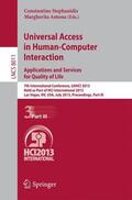 Antona / Stephanidis |  Universal Access in Human-Computer Interaction: Applications and Services for Quality of Life | Buch |  Sack Fachmedien