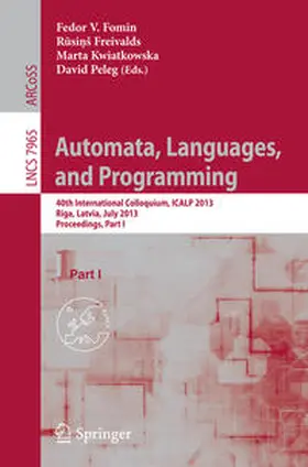 Fomin / Freivalds / Kwiatkowska | Automata, Languages, and Programming | E-Book | www.sack.de