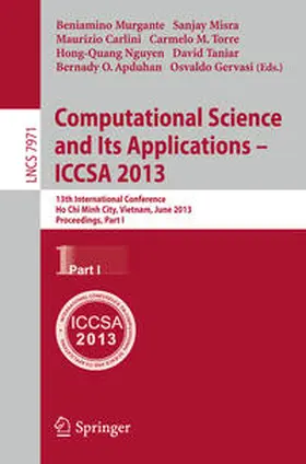 Murgante / Misra / Carlini |  Computational Science and Its Applications -- ICCSA 2013 | Buch |  Sack Fachmedien