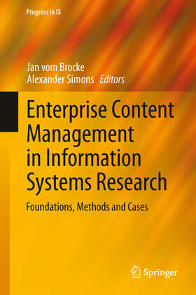 vom Brocke / Simons | Enterprise Content Management in Information Systems Research | E-Book | sack.de