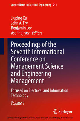 Xu / Fry / Lev | Proceedings of the Seventh International Conference on Management Science and Engineering Management | E-Book | sack.de