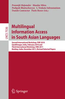 Majumder / Mitra / Bhattacharya |  Multi-lingual Information Access in South Asian Languages | eBook | Sack Fachmedien