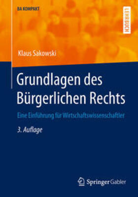 Sakowski | Grundlagen des Bürgerlichen Rechts | E-Book | sack.de
