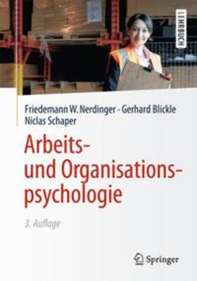 Nerdinger / Blickle / Schaper |  Arbeits- und Organisationspsychologie | Buch |  Sack Fachmedien