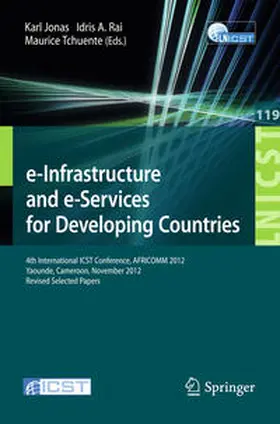 Jonas / Rai / Tchuente |  e-Infrastructure and e-Services for Developing Countries | eBook | Sack Fachmedien
