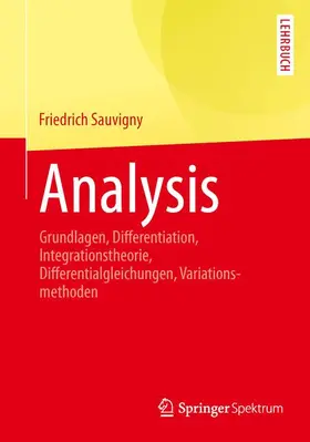Sauvigny | Analysis | Buch | 978-3-642-41506-7 | www.sack.de