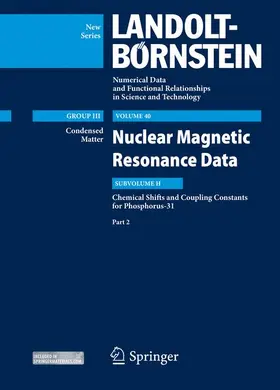 Gupta / Lechner | Chemical Shifts and Coupling Constants for Phosphorus-31, Part 2 | Buch | 978-3-642-41612-5 | sack.de