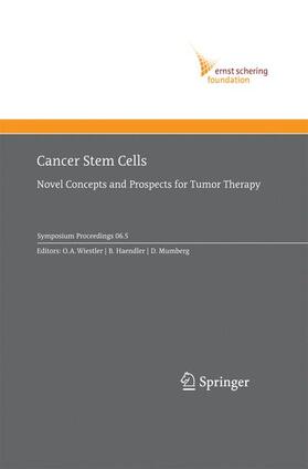 Wiestler / Mumberg / Haendler | Cancer Stem Cells | Buch | 978-3-642-42086-3 | sack.de