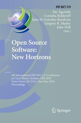 Ågerfalk / Boldyreff / Noll |  Open Source Software: New Horizons | Buch |  Sack Fachmedien