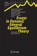 Citanna / Donaldson / Spear |  Essays in Dynamic General Equilibrium Theory | Buch |  Sack Fachmedien