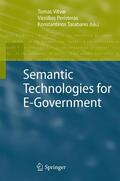Vitvar / Tarabanis / Peristeras |  Semantic Technologies for E-Government | Buch |  Sack Fachmedien