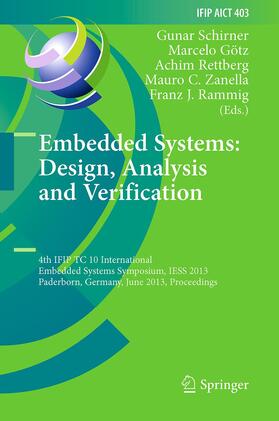Schirner / Götz / Rammig |  Embedded Systems: Design, Analysis and Verification | Buch |  Sack Fachmedien