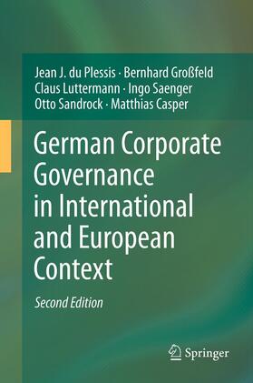 du Plessis / Großfeld / Casper | German Corporate Governance in International and European Context | Buch | 978-3-642-43212-5 | sack.de