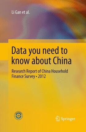 Gan / Yin / Zheng | Data you need to know about China | Buch | 978-3-642-44611-5 | sack.de