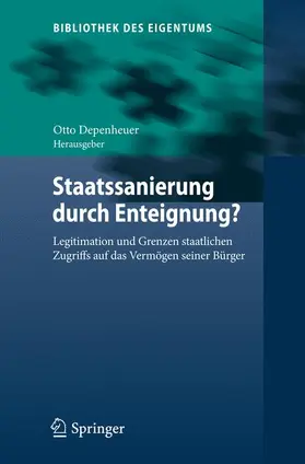 Depenheuer |  Staatssanierung durch Enteignung? | Buch |  Sack Fachmedien