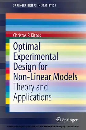 Kitsos | Optimal Experimental Design for Non-Linear Models | E-Book | sack.de