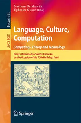 Dershowitz / Nissan |  Language, Culture, Computation: Computing - Theory and Technology | eBook | Sack Fachmedien