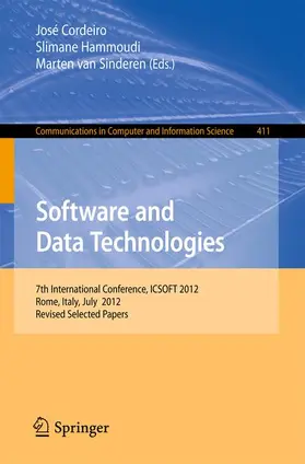 Cordeiro / van Sinderen / Hammoudi | Software and Data Technologies | Buch | 978-3-642-45403-5 | sack.de