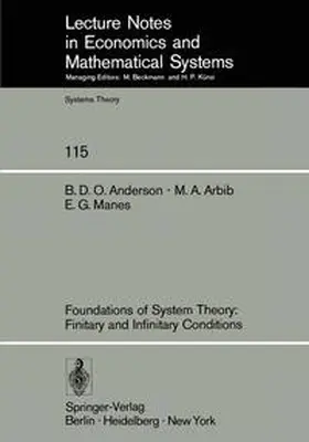 Anderson / Arbib / Manes |  Foundations of System Theory: Finitary and Infinitary Conditions | eBook | Sack Fachmedien