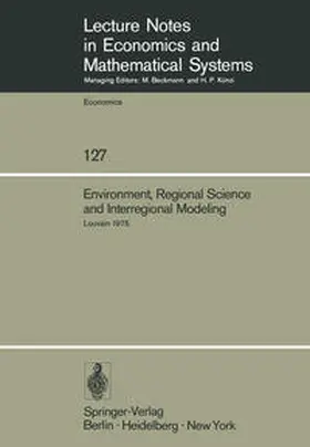 Chatterji / Rompuy |  Environment, Regional Science and Interregional Modeling | eBook | Sack Fachmedien