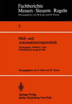 Ernst / Thoma |  Meß- und Automatisierungstechnik | eBook | Sack Fachmedien