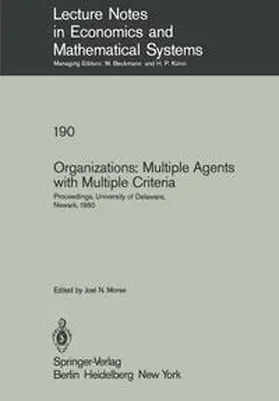 Morse | Organizations: Multiple Agents with Multiple Criteria | E-Book | www.sack.de