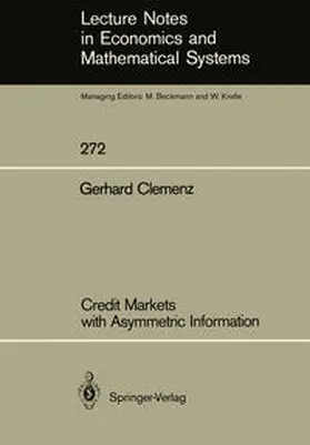 Clemenz |  Credit Markets with Asymmetric Information | eBook | Sack Fachmedien