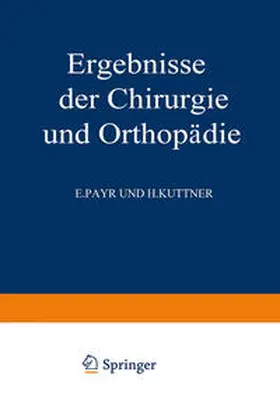 Bauer / Brunner | Ergebnisse der Chirurgie und Orthopädie | E-Book | www.sack.de