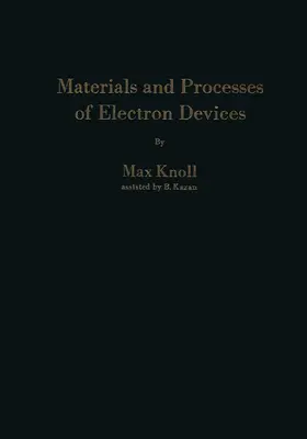 Knoll |  Materials and Processes of Electron Devices | Buch |  Sack Fachmedien