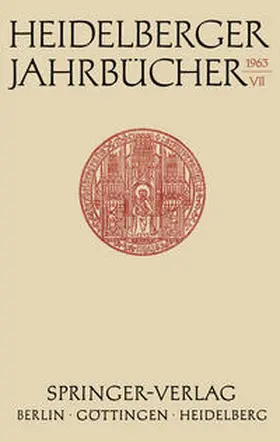  Heidelberger Jahrbücher | eBook | Sack Fachmedien