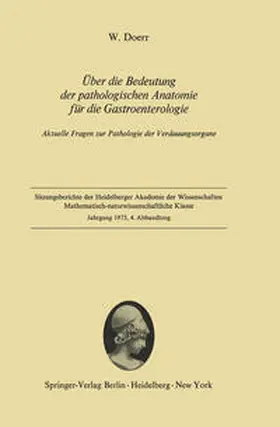 Doerr |  Über die Bedeutung der pathologischen Anatomie für die Gastroenterologie | eBook | Sack Fachmedien
