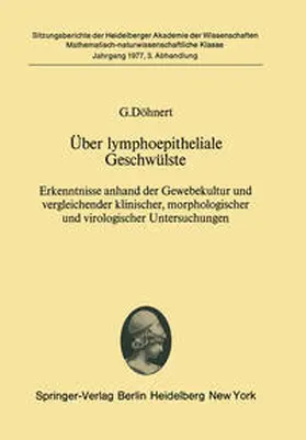 Döhnert |  Über lymphoepitheliale Geschwülste | eBook | Sack Fachmedien