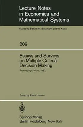 Hansen | Essays and Surveys on Multiple Criteria Decision Making | E-Book | www.sack.de