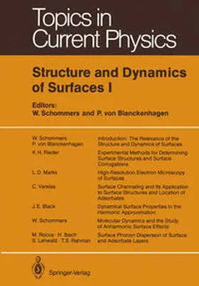 Schommers / Blanckenhagen |  Structure and Dynamics of Surfaces I | eBook | Sack Fachmedien