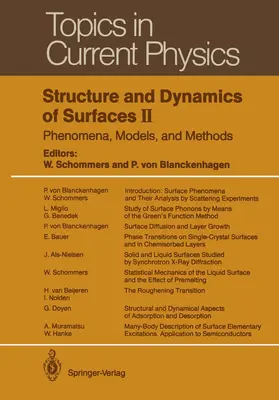 Blanckenhagen / Schommers |  Structure and Dynamics of Surfaces II | Buch |  Sack Fachmedien