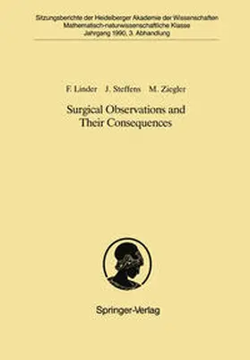 Linder / Steffens / Ziegler | Surgical Observations and Their Consequences | E-Book | www.sack.de