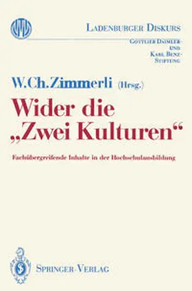 Zimmerli |  Wider die "Zwei Kulturen" | eBook | Sack Fachmedien