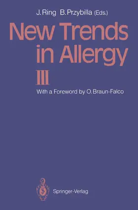 Ring / Przybilla |  New Trends in Allergy III | Buch |  Sack Fachmedien