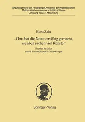 Zehe |  „Gott hat die Natur einfältig gemacht, sie aber schon viel Künste“ | eBook | Sack Fachmedien