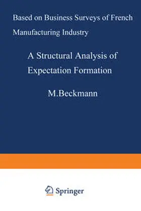 Ivaldi |  A Structural Analysis of Expectation Formation | eBook | Sack Fachmedien