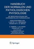 Broemser / Kramer / Brücke |  Allgemeine Physiologie der Nerven und des Zentralnervensystems | Buch |  Sack Fachmedien
