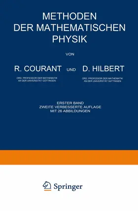 Hilbert / Courant |  Methoden der Mathematischen Physik | Buch |  Sack Fachmedien