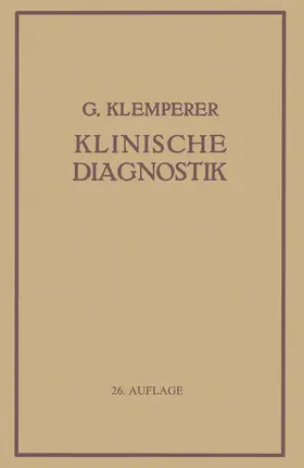 Klemperer | Grundriss Der Klinischen Diagnostik | Buch | 978-3-642-47214-5 | www.sack.de