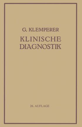 Klemperer | Grundriss Der Klinischen Diagnostik | Buch | sack.de