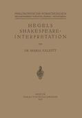 Salditt |  Hegels Shakespeare- Interpretation | Buch |  Sack Fachmedien