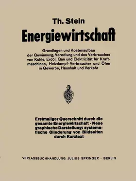 Stein | Energiewirtschaft | Buch | 978-3-642-47299-2 | www.sack.de