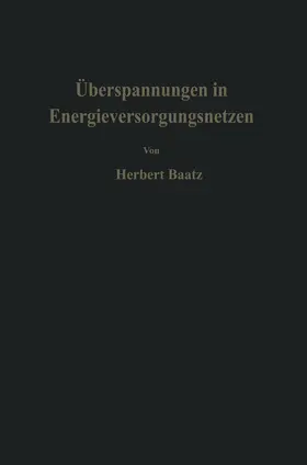 Baatz |  Überspannungen in Energieversorgungsnetzen | Buch |  Sack Fachmedien