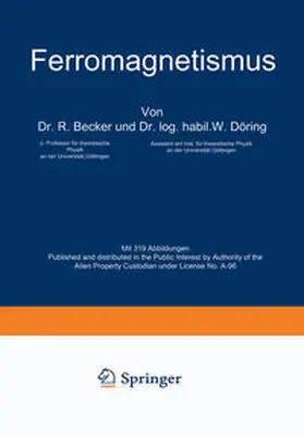 Becker / Döring / Tillmans |  Ferromagnetismus | eBook | Sack Fachmedien