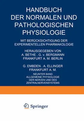 Broemser / Höber / Kramer |  Allgemeine Physiologie der Nerven und des Zentralnervensystems | eBook | Sack Fachmedien
